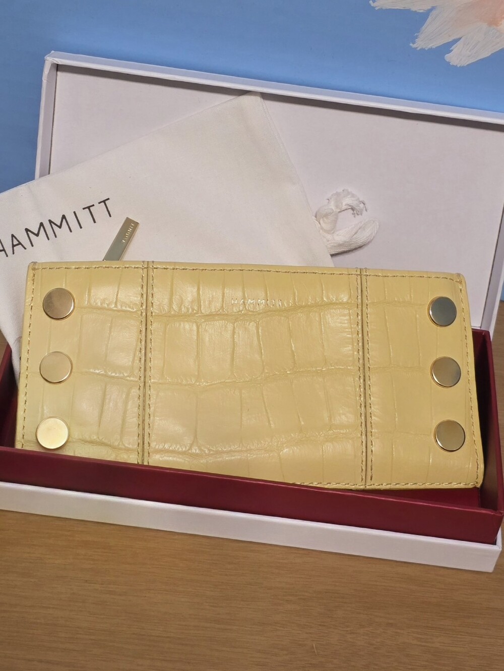Hammitt 110 Wallet With Gold Studs